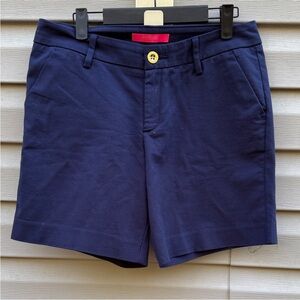 Lilly Pulitzer 7” Shara Mid-rise Stretch Short size 4 Navy
